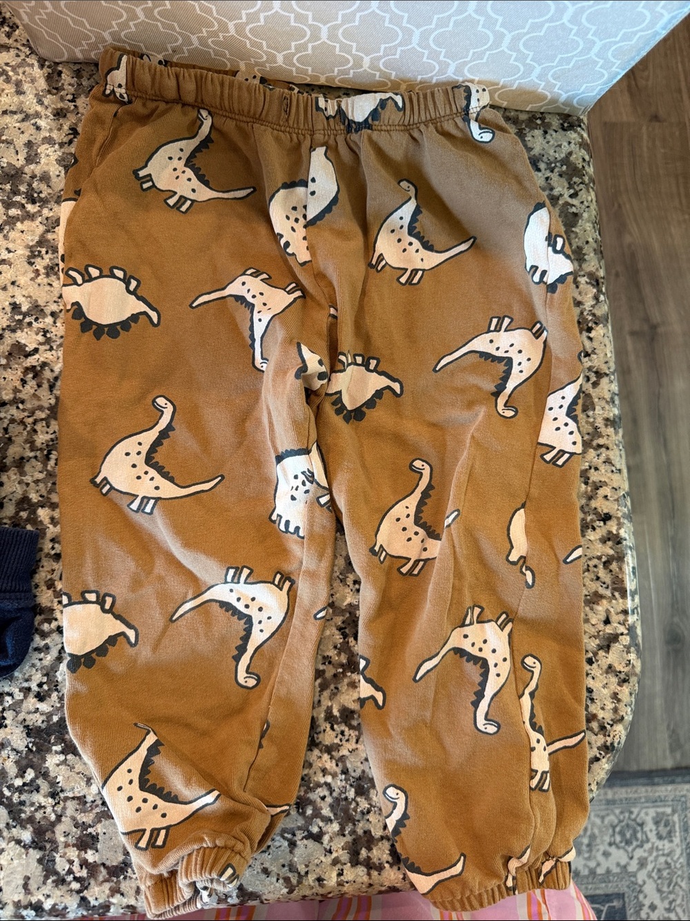 Boys H&M Brown Dinosaur Jogger Sweat Pants- 4T